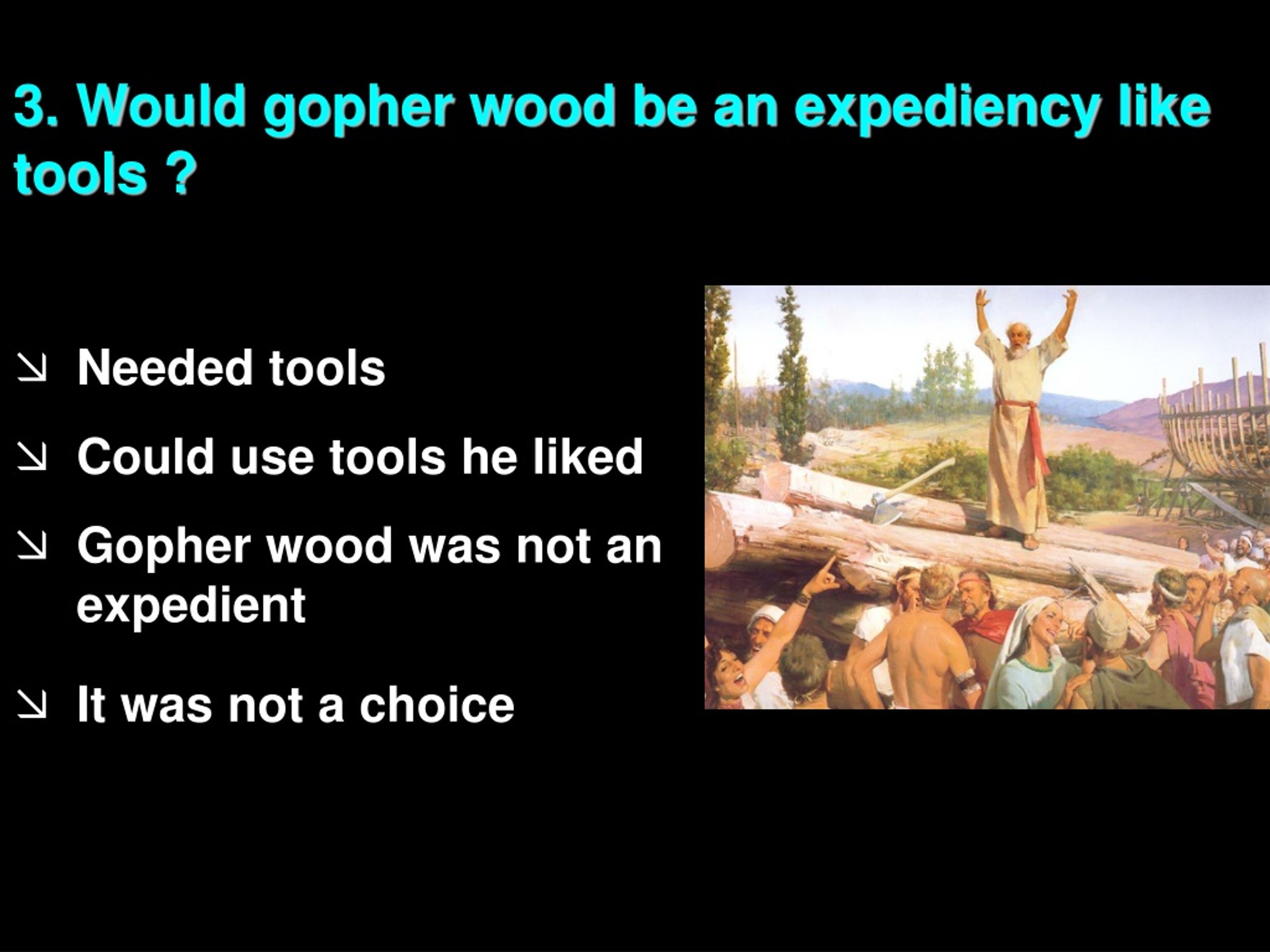 PPT Noah and Gopher Wood PowerPoint Presentation, free download ID