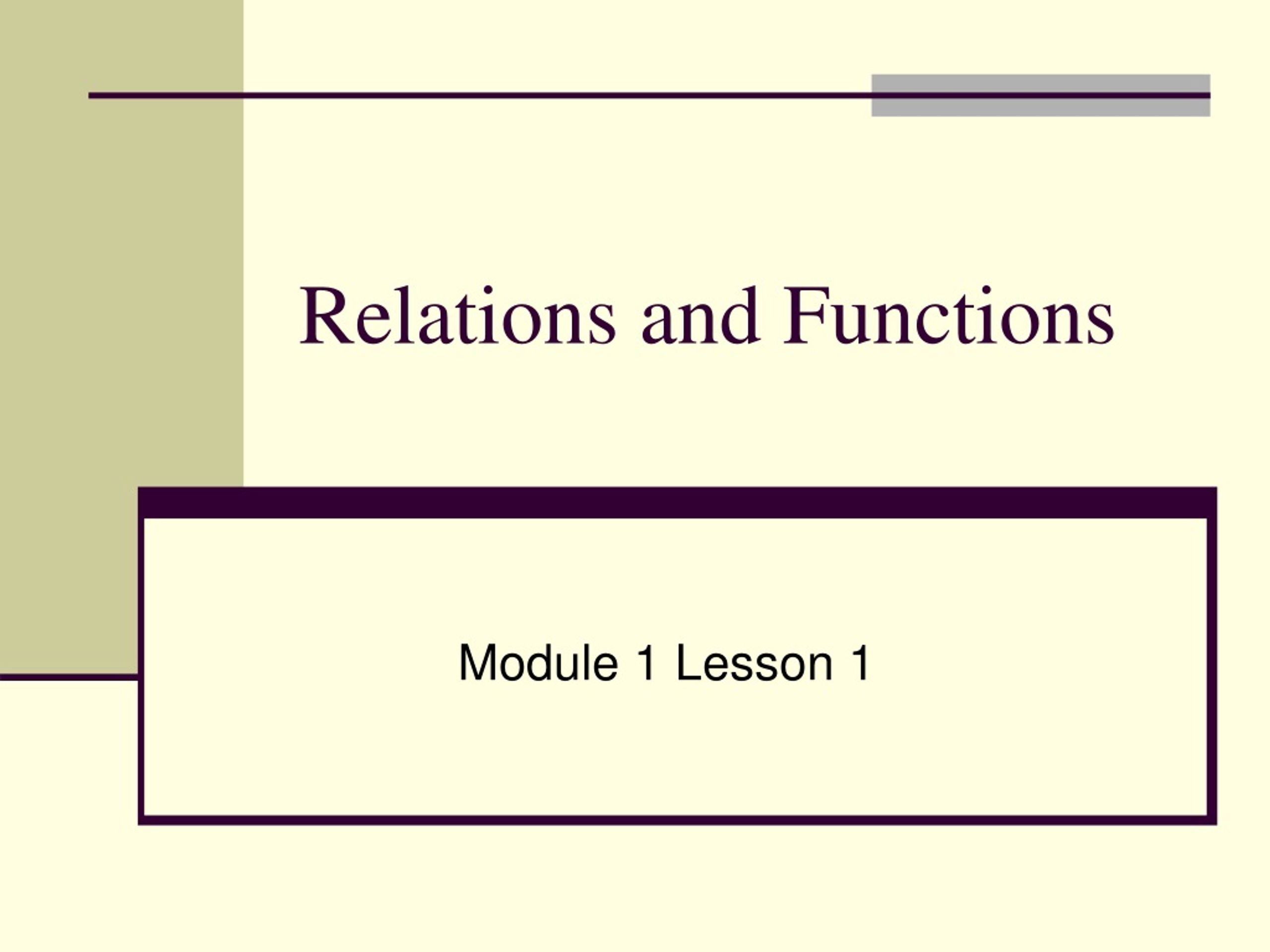 PPT Relations And Functions PowerPoint Presentation Free Download