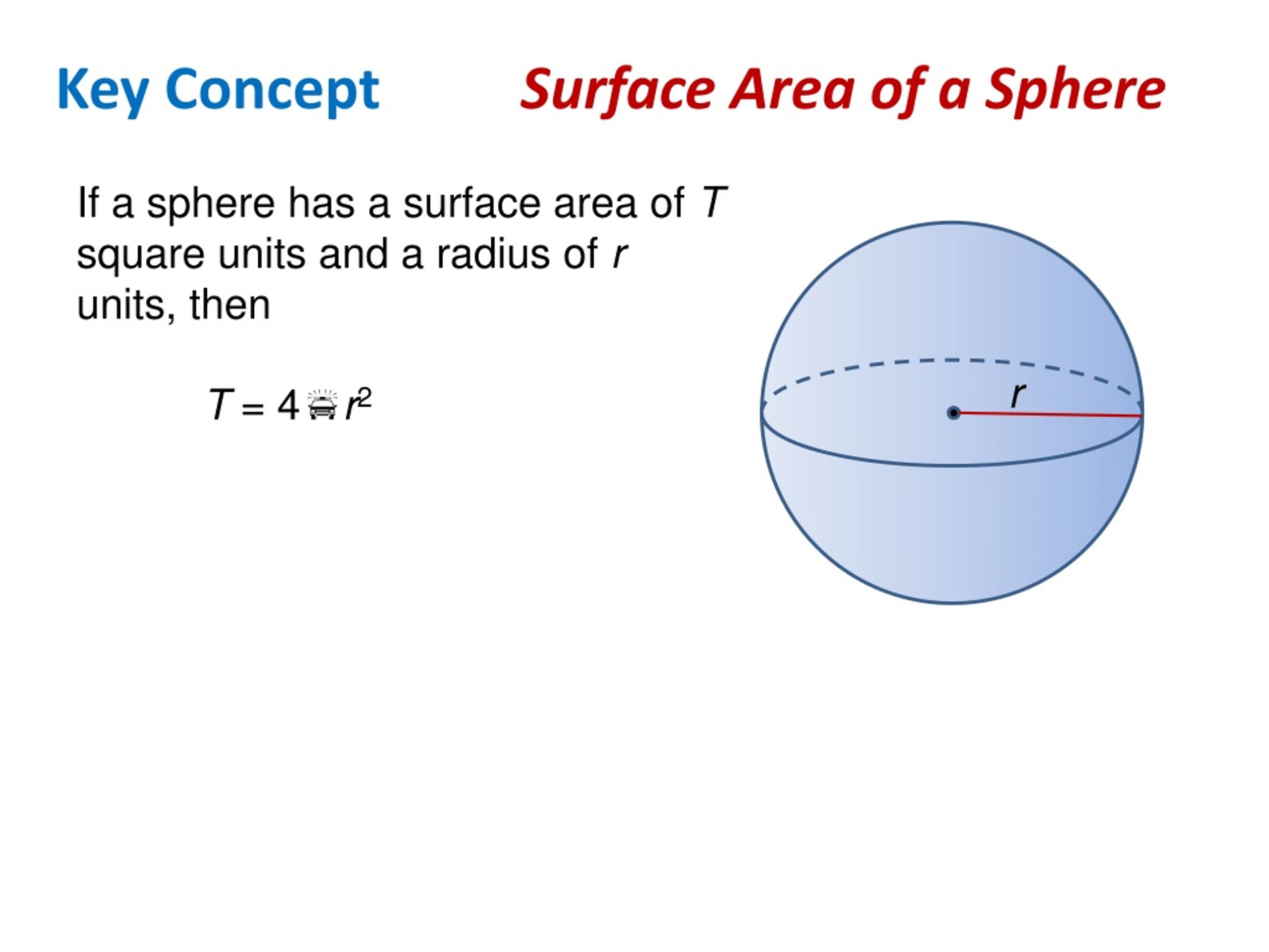 PPT - Surface Areas of Spheres PowerPoint Presentation, free download ...