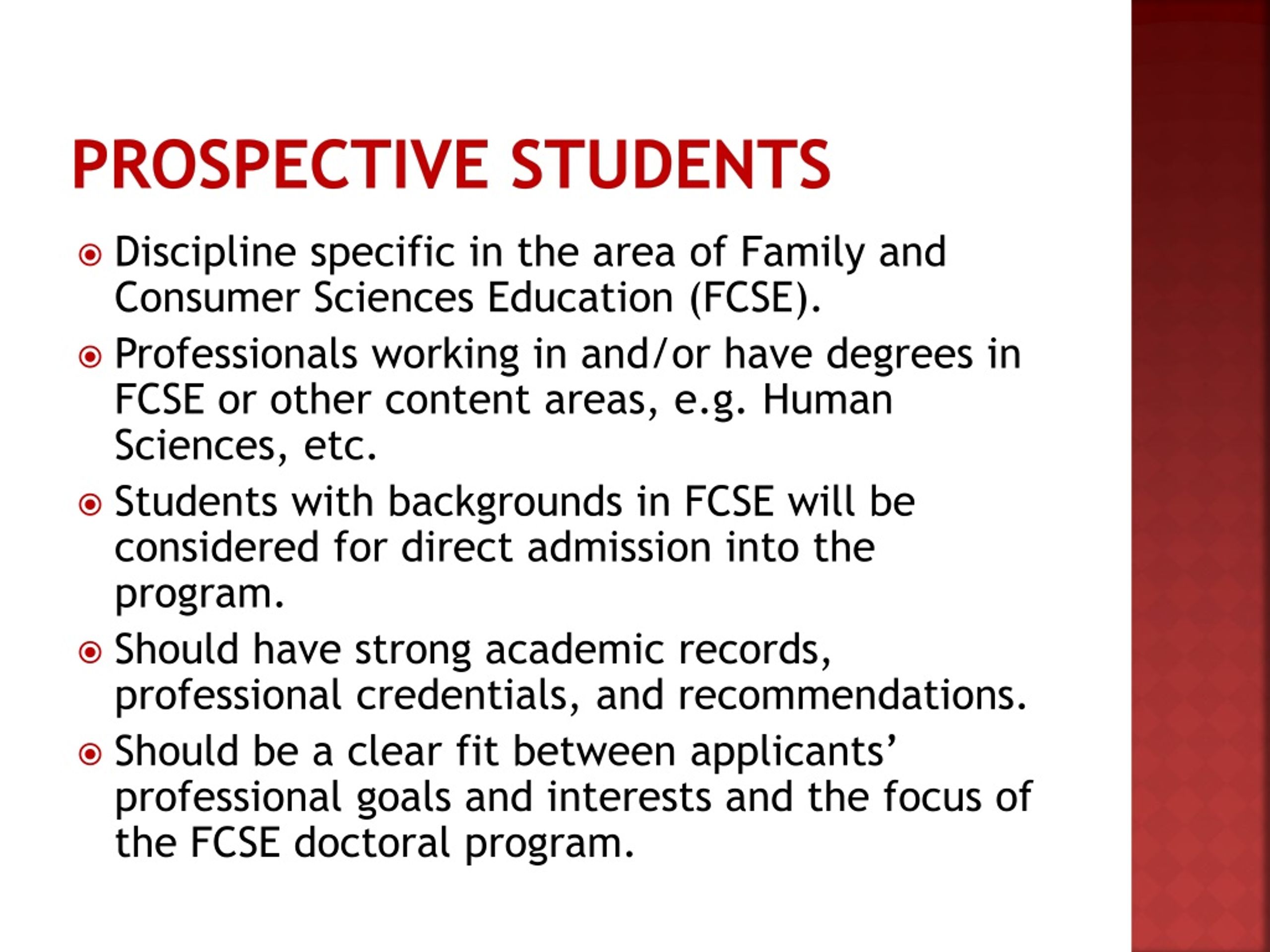 PPT - Family And Consumer Sciences Education Doctoral Degree PowerPoint ...