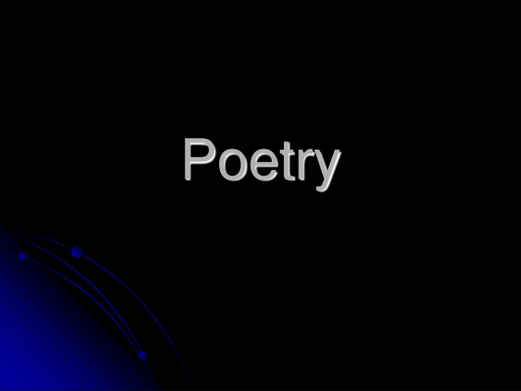 poetry n.