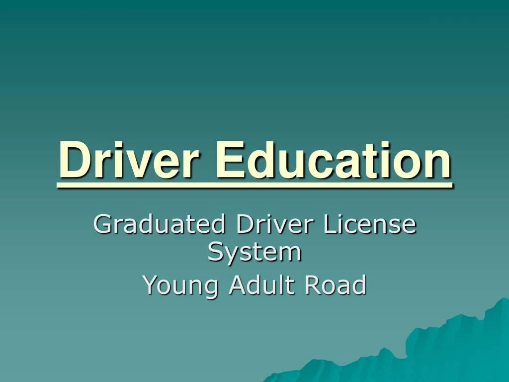 driver education n.