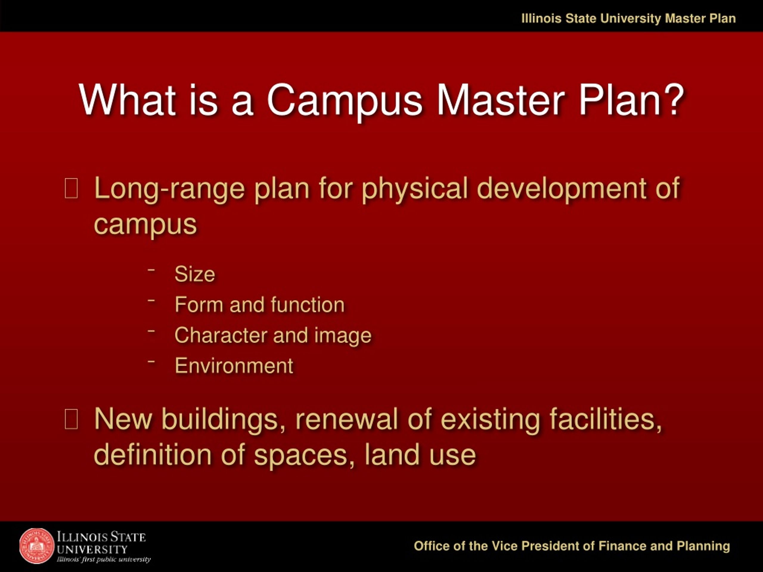 PPT Campus Master Plan Overview Of Update Process PowerPoint 