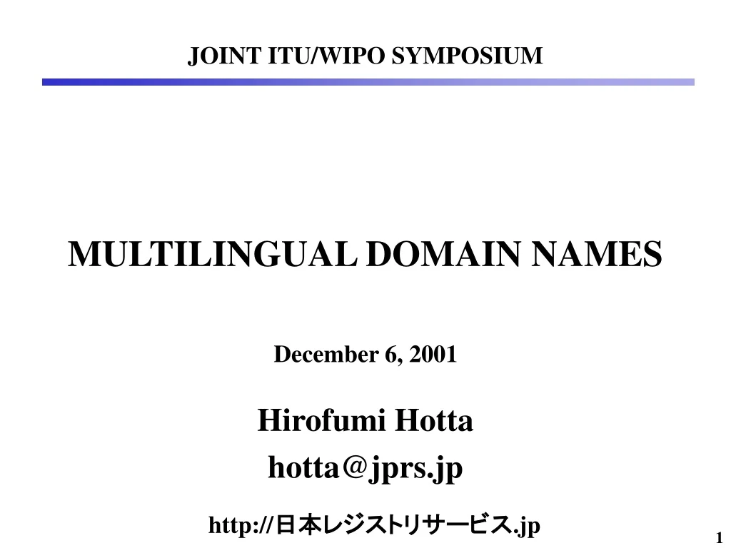 multilingual domain names n.