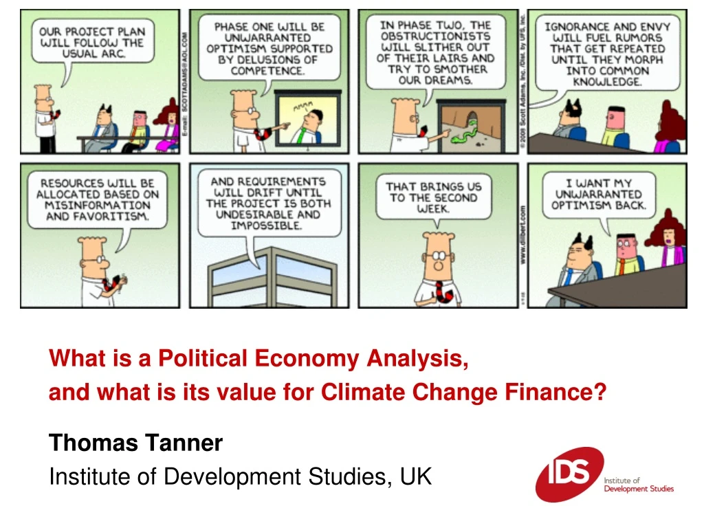 what is a political economy analysis and what n.