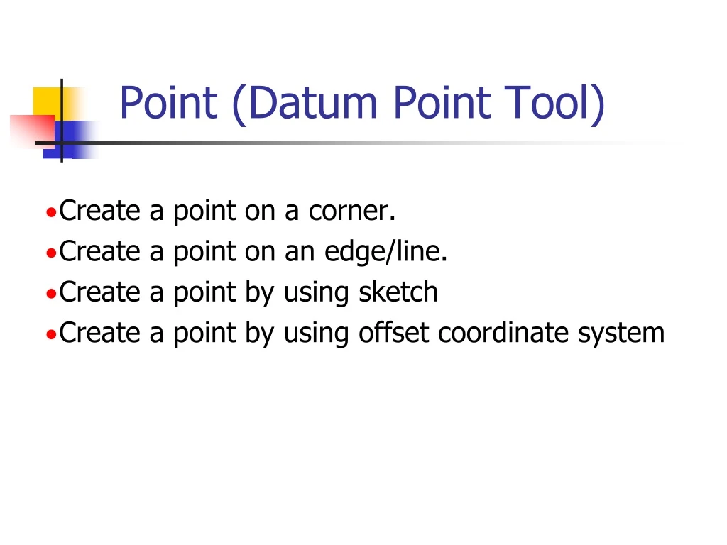 point datum point tool n.