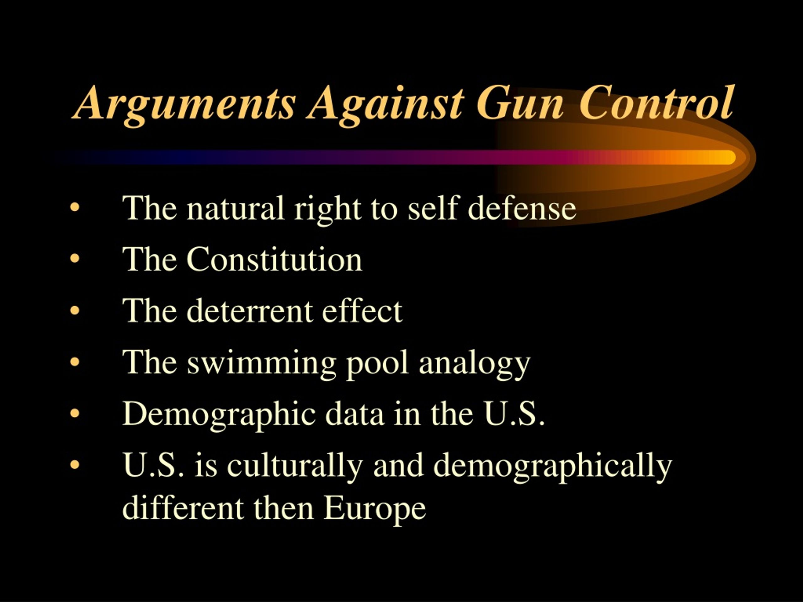 Ppt Arguments For Gun Control Powerpoint Presentation Free Download Id9179841 6625