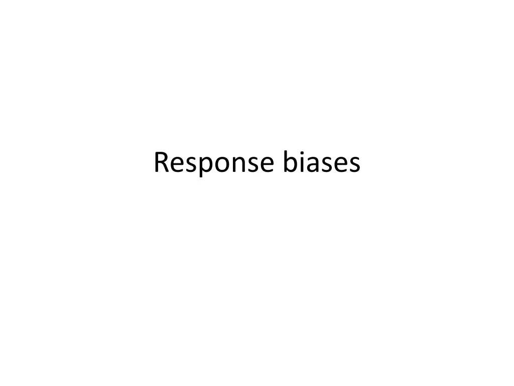 response biases n.