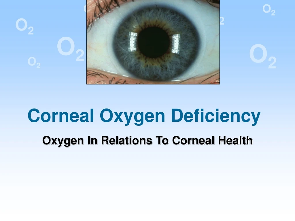 PPT Corneal Oxygen Deficiency PowerPoint Presentation, free download ID9180179