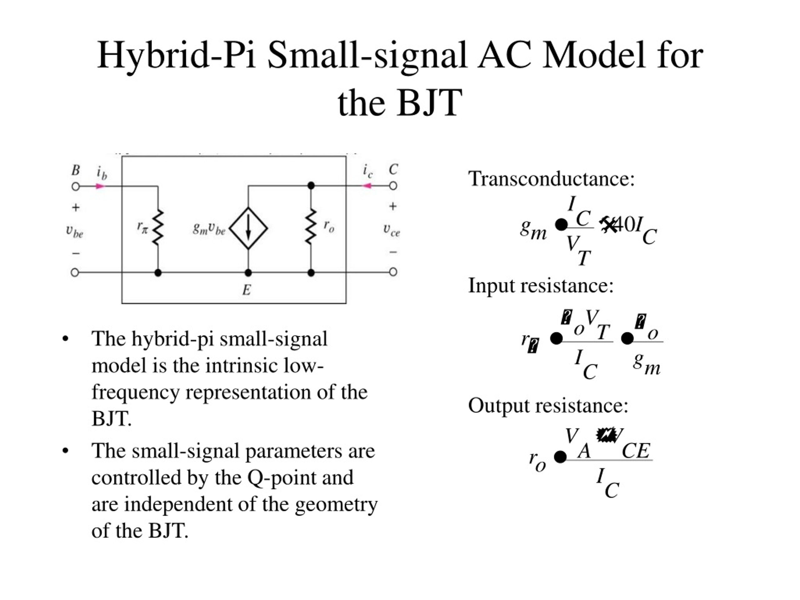 PPT - Chapter 13 Small-Signal Modeling And Linear Amplification ...