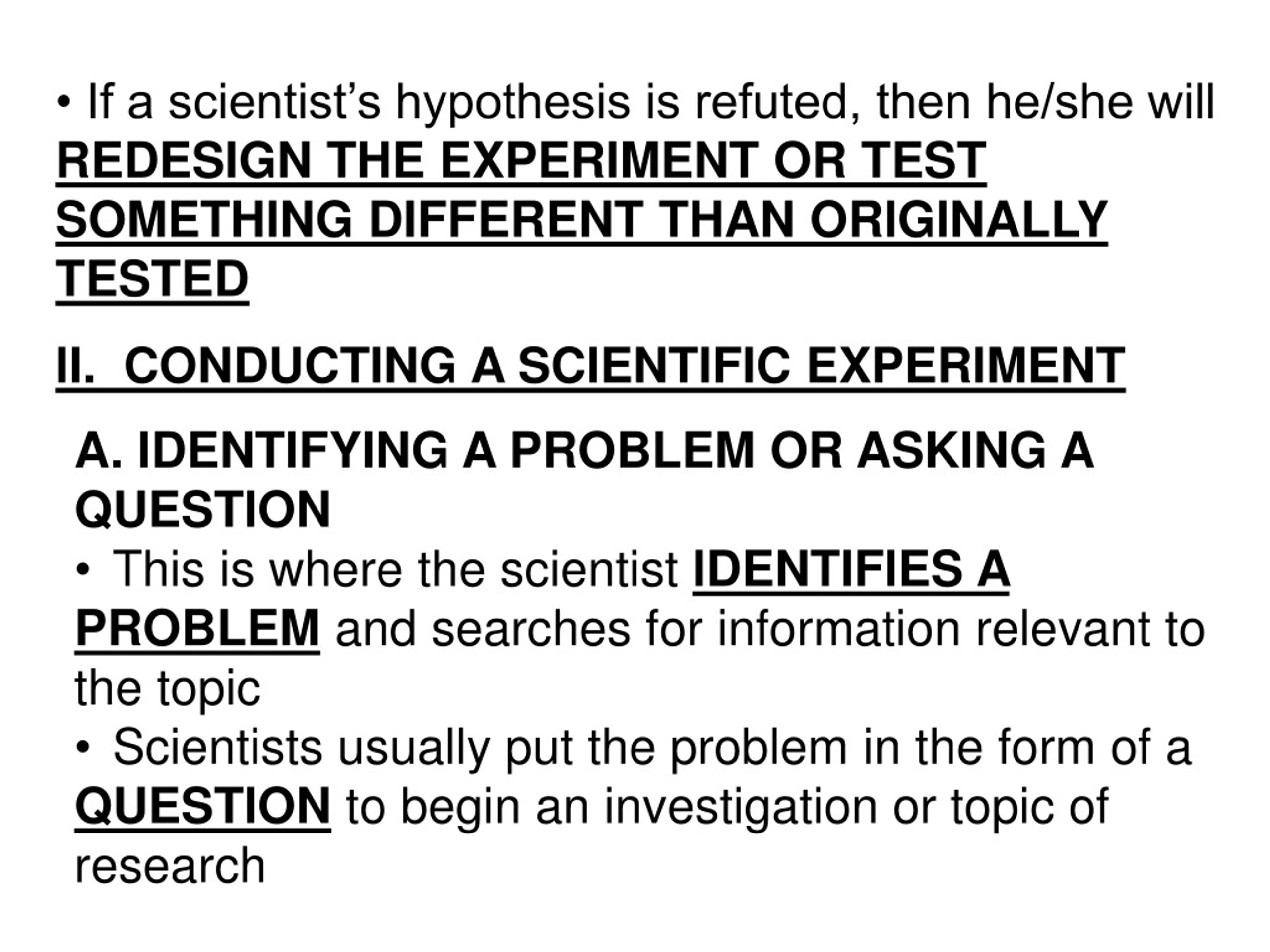 refuted hypothesis meaning