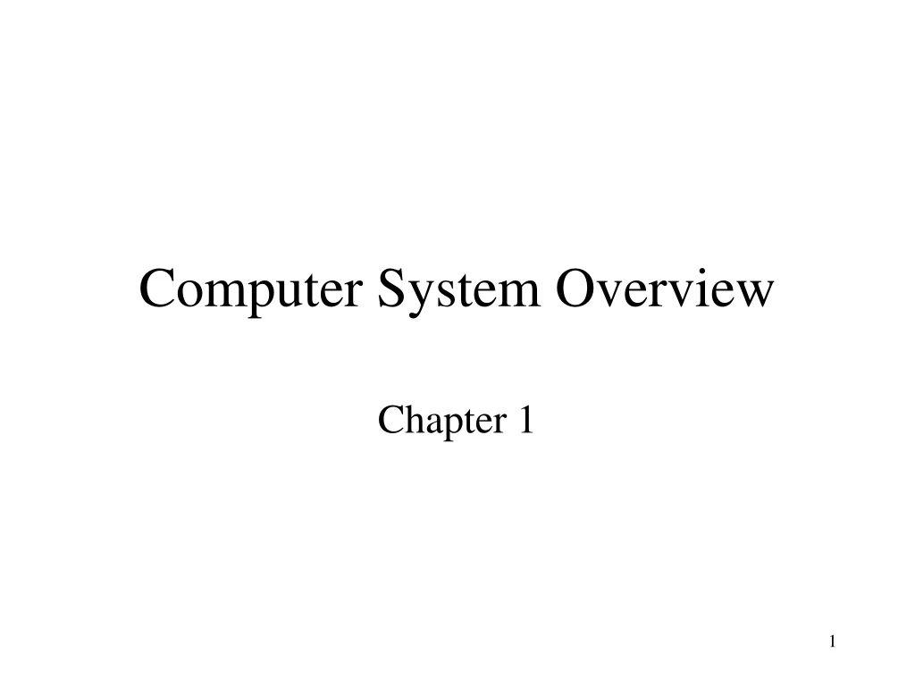 PPT - Computer System Overview PowerPoint Presentation, free download ...