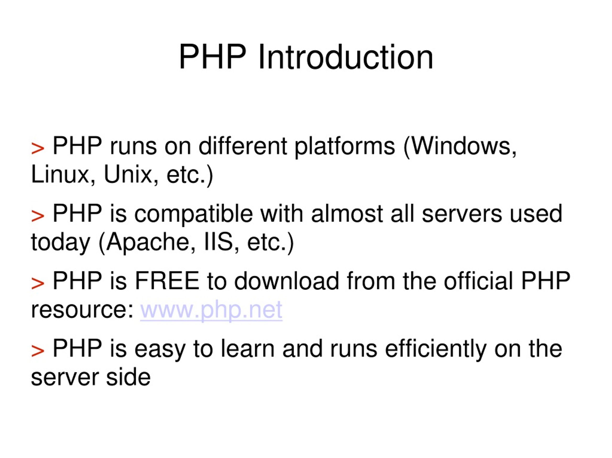 PPT - Introduction To PHP PowerPoint Presentation, Free Download - ID ...