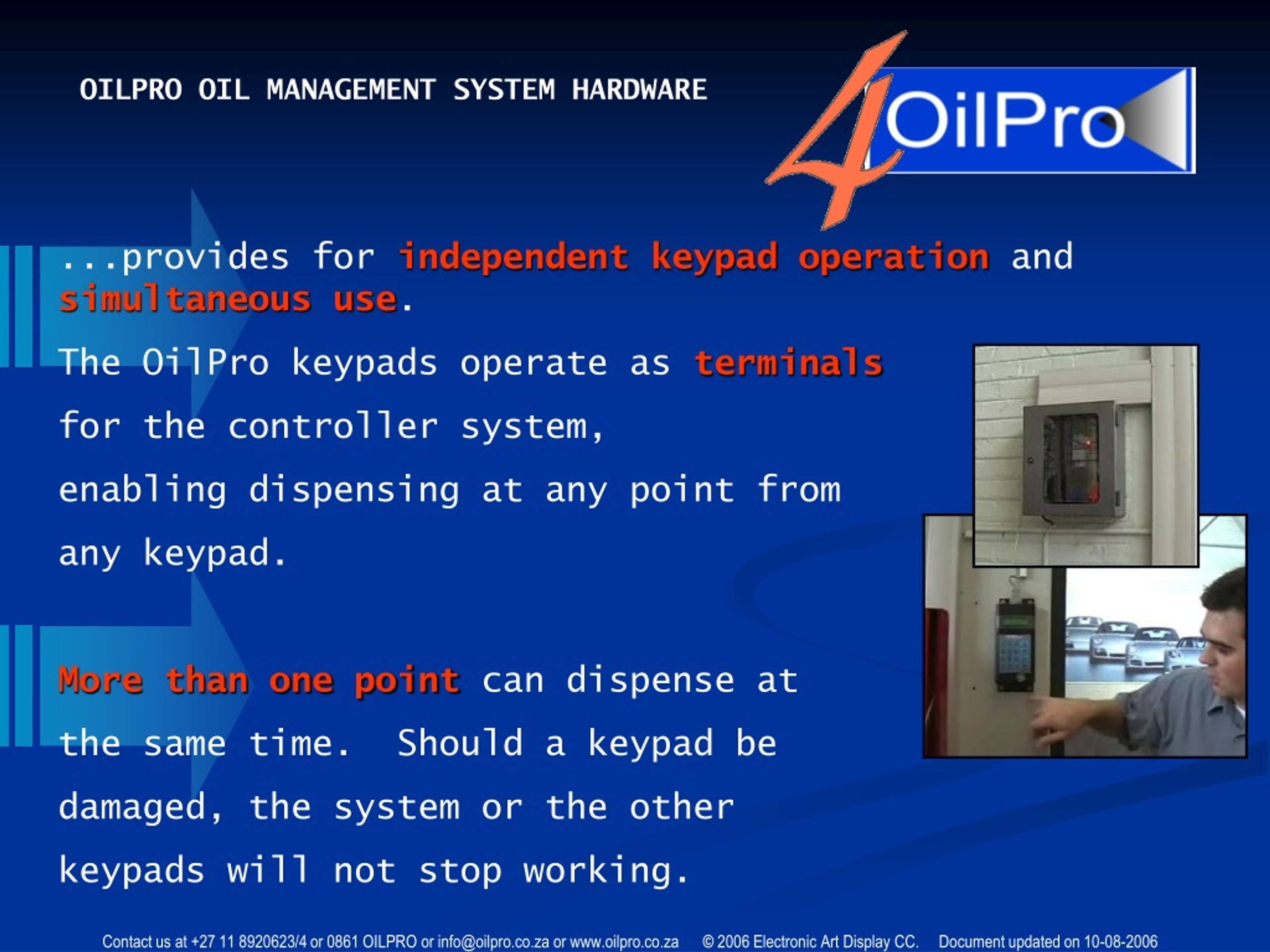 PPT - INTRODUCING THE OILPRO OIL MANAGEMENT SYSTEM PowerPoint 