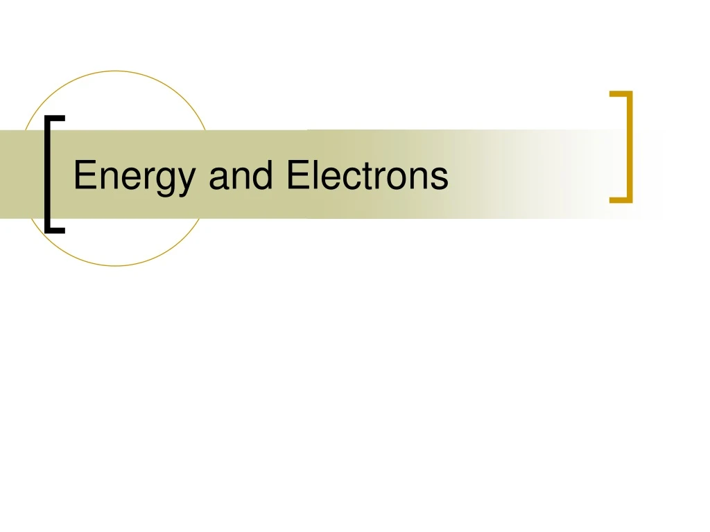 energy and electrons n.