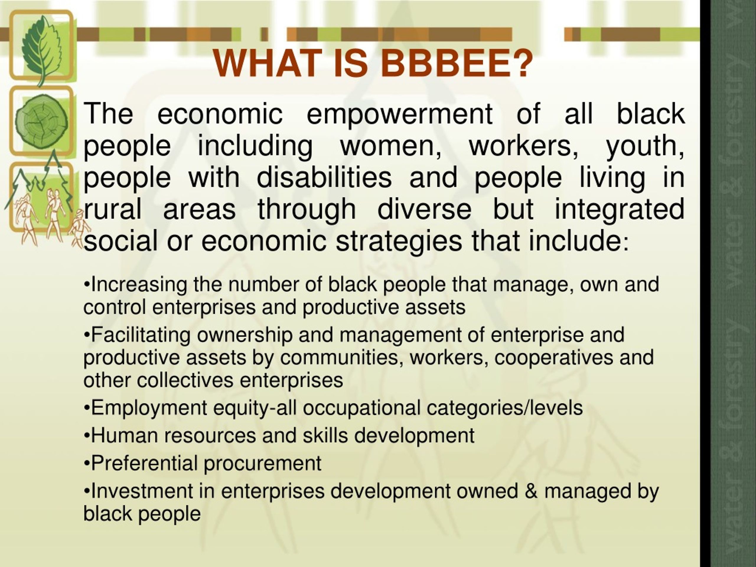 PPT - Broad Based Black Economic Empowerment In The Forest Sector ...