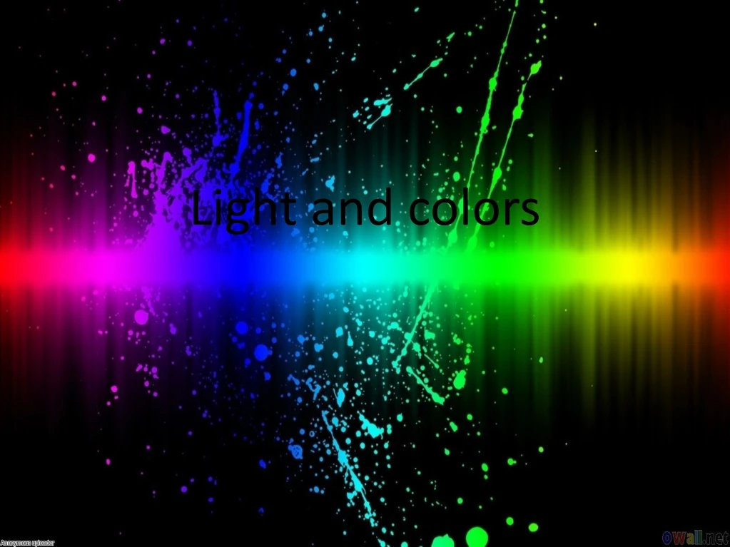 PPT - Light and colors PowerPoint Presentation, free download - ID:9183437