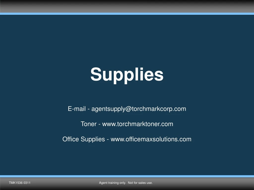 supplies n.