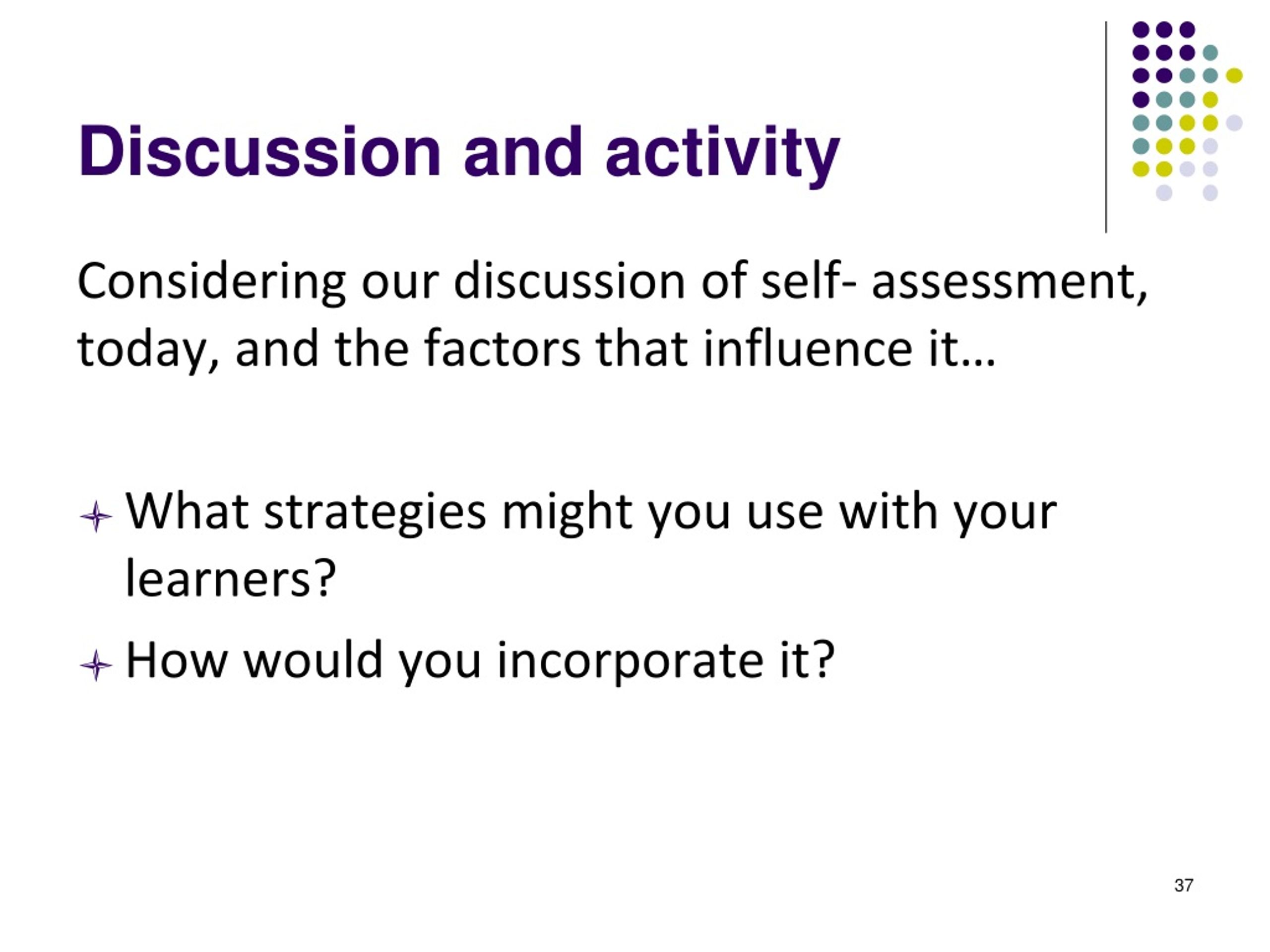 how will you assess discussion assignments uopeople
