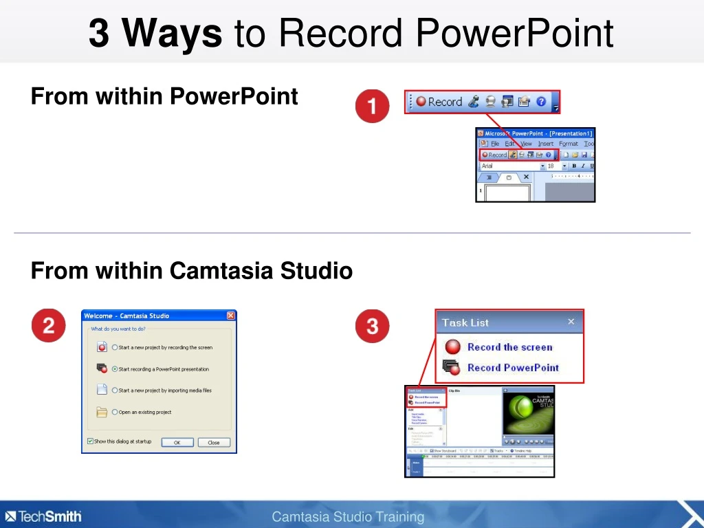 PPT 3 Ways to Record PowerPoint PowerPoint Presentation, free