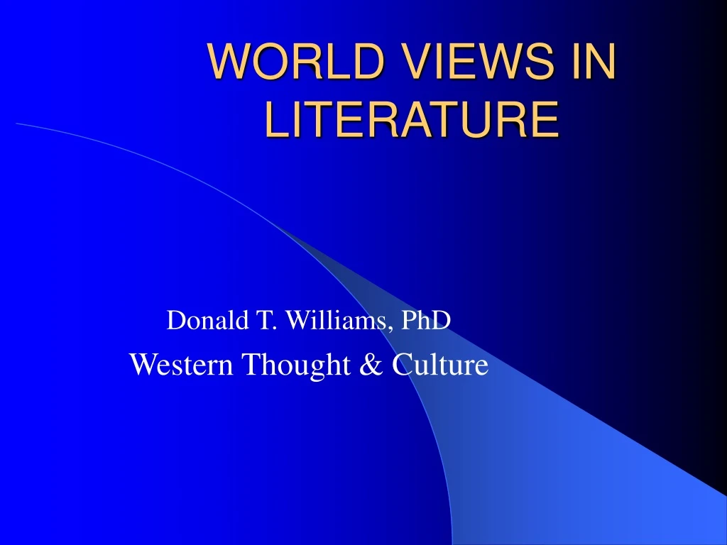 literature review world views