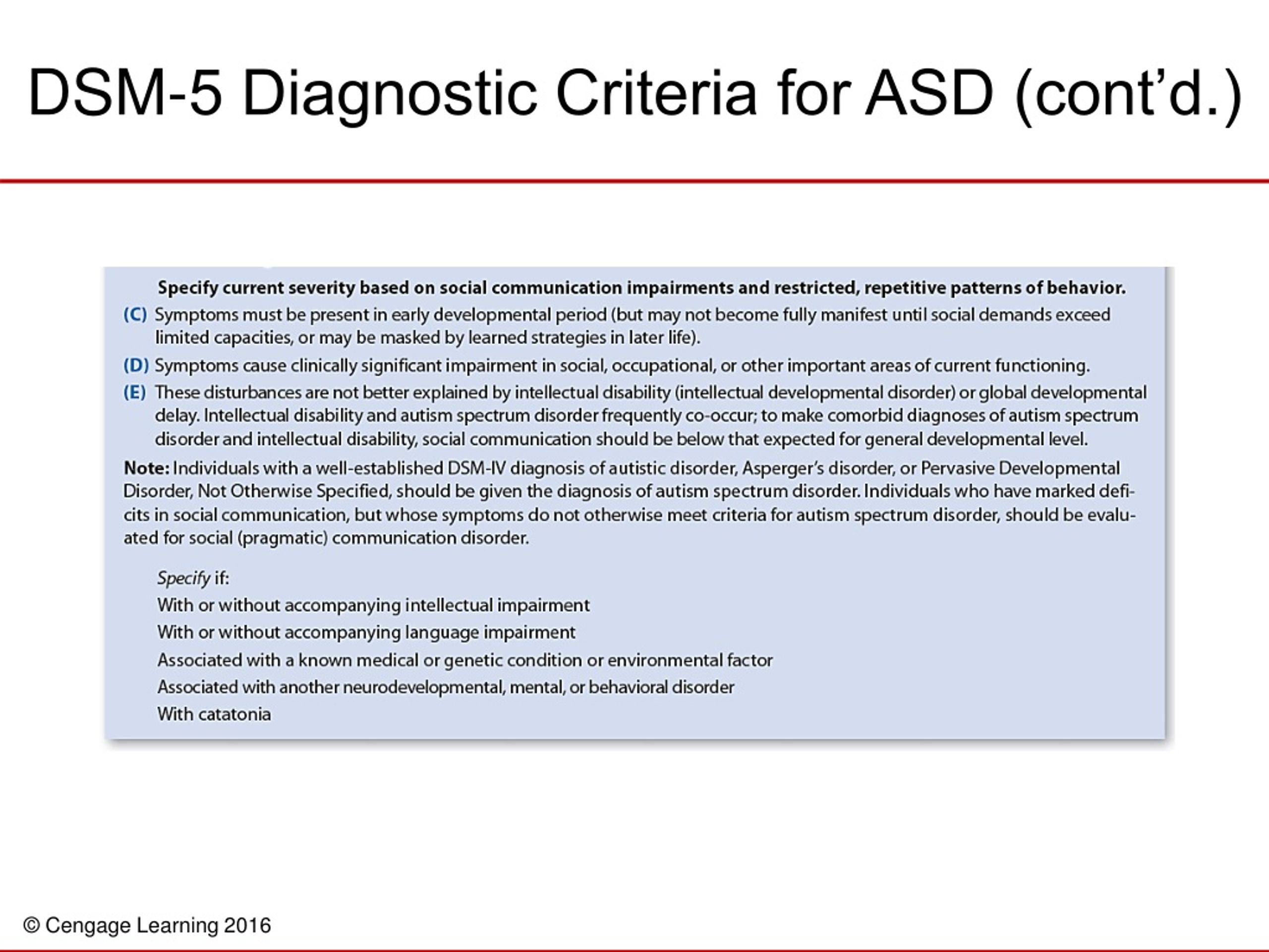 dsm 5 diagnostic criteria for asd