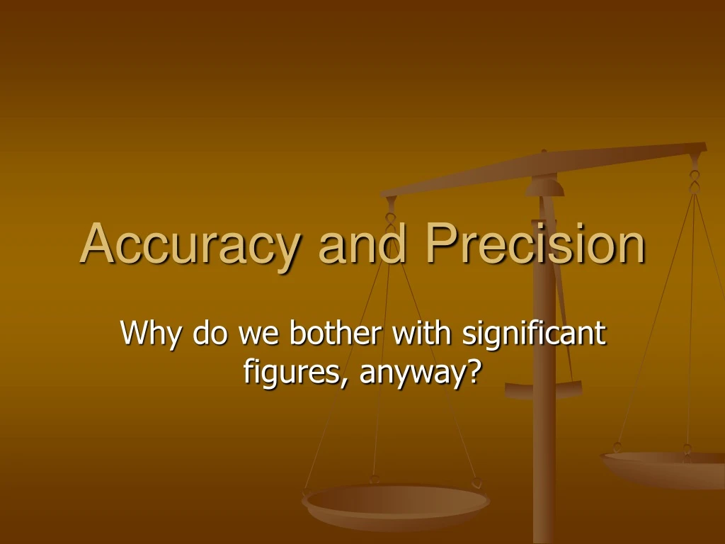 PPT - Accuracy And Precision PowerPoint Presentation, Free Download ...