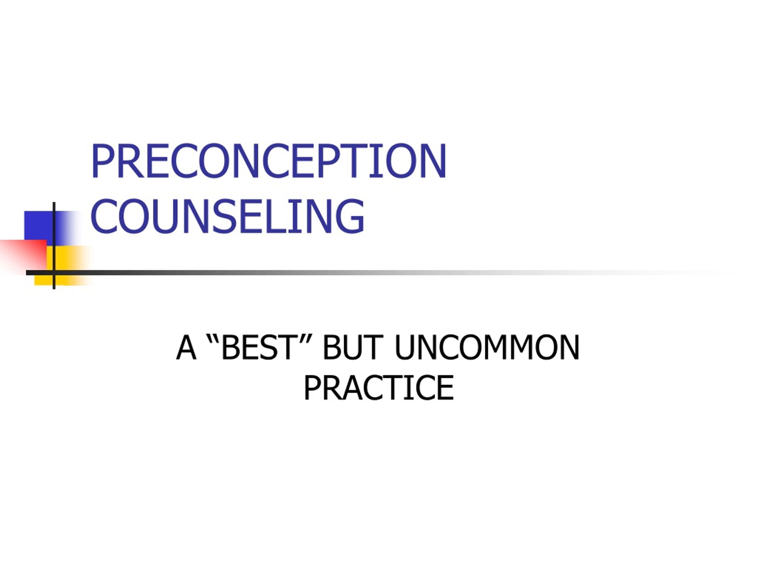 PPT - PRECONCEPTION COUNSELING PowerPoint Presentation, Free Download ...