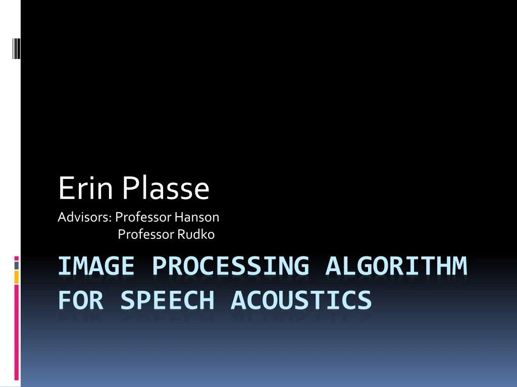 erin plasse advisors professor hanson professor rudko n.