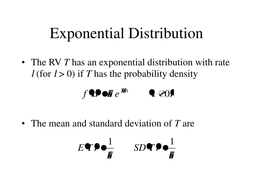 PPT Exponential Distribution PowerPoint Presentation Free Download ID