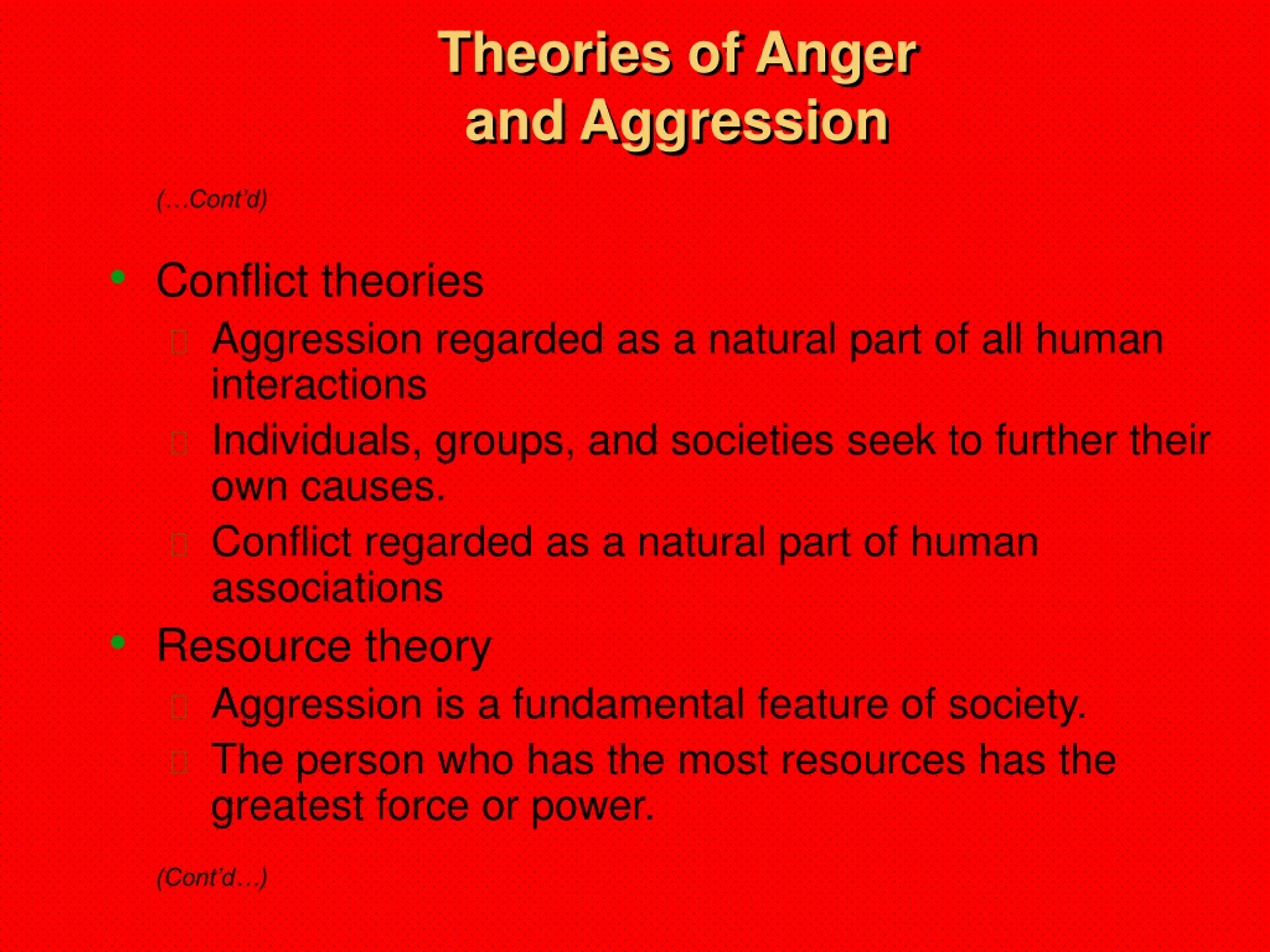 PPT - CHAPTER 25 Anger And Aggression PowerPoint Presentation, Free ...