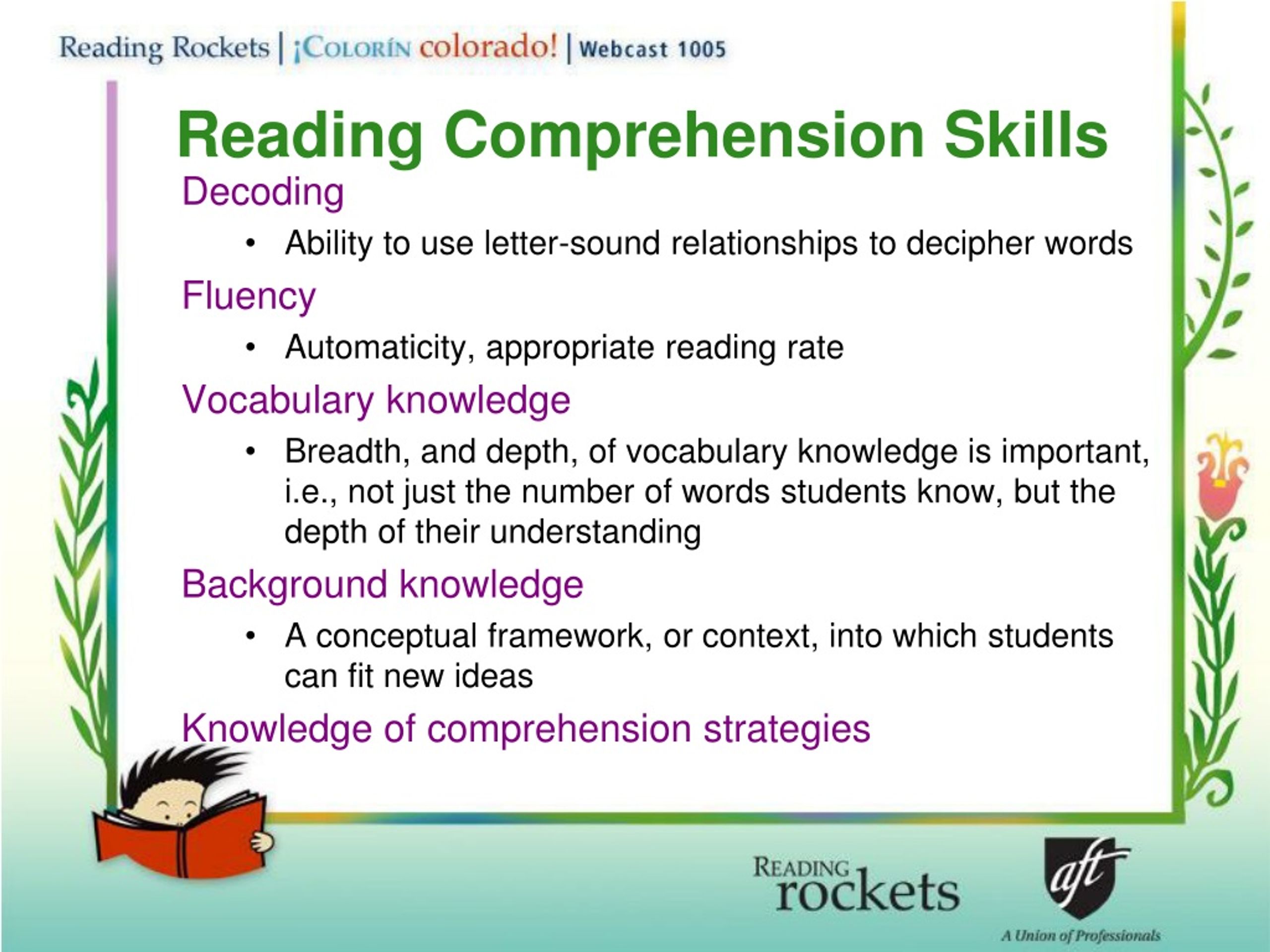 presentation on reading skills