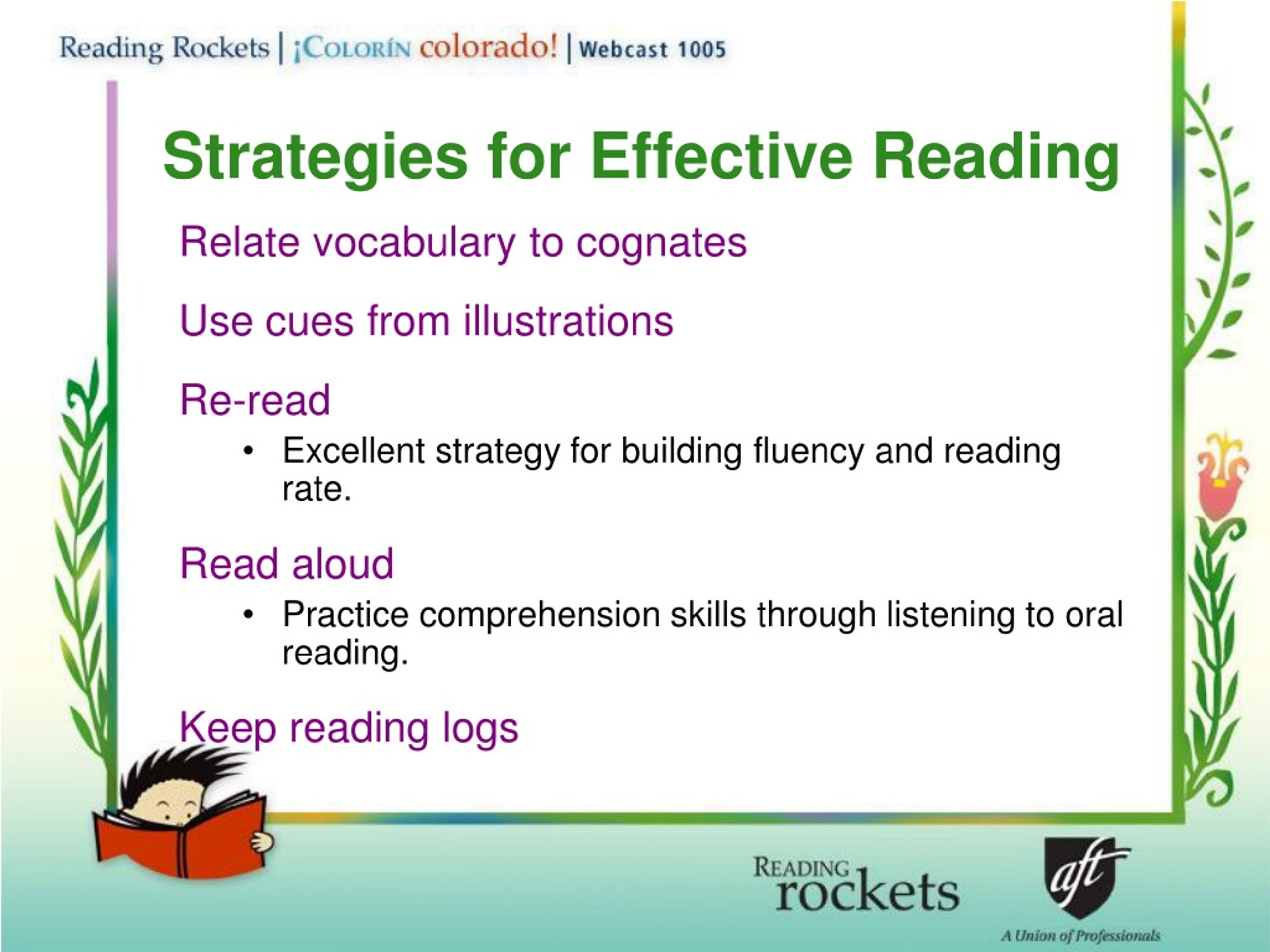 reading skills ppt presentation