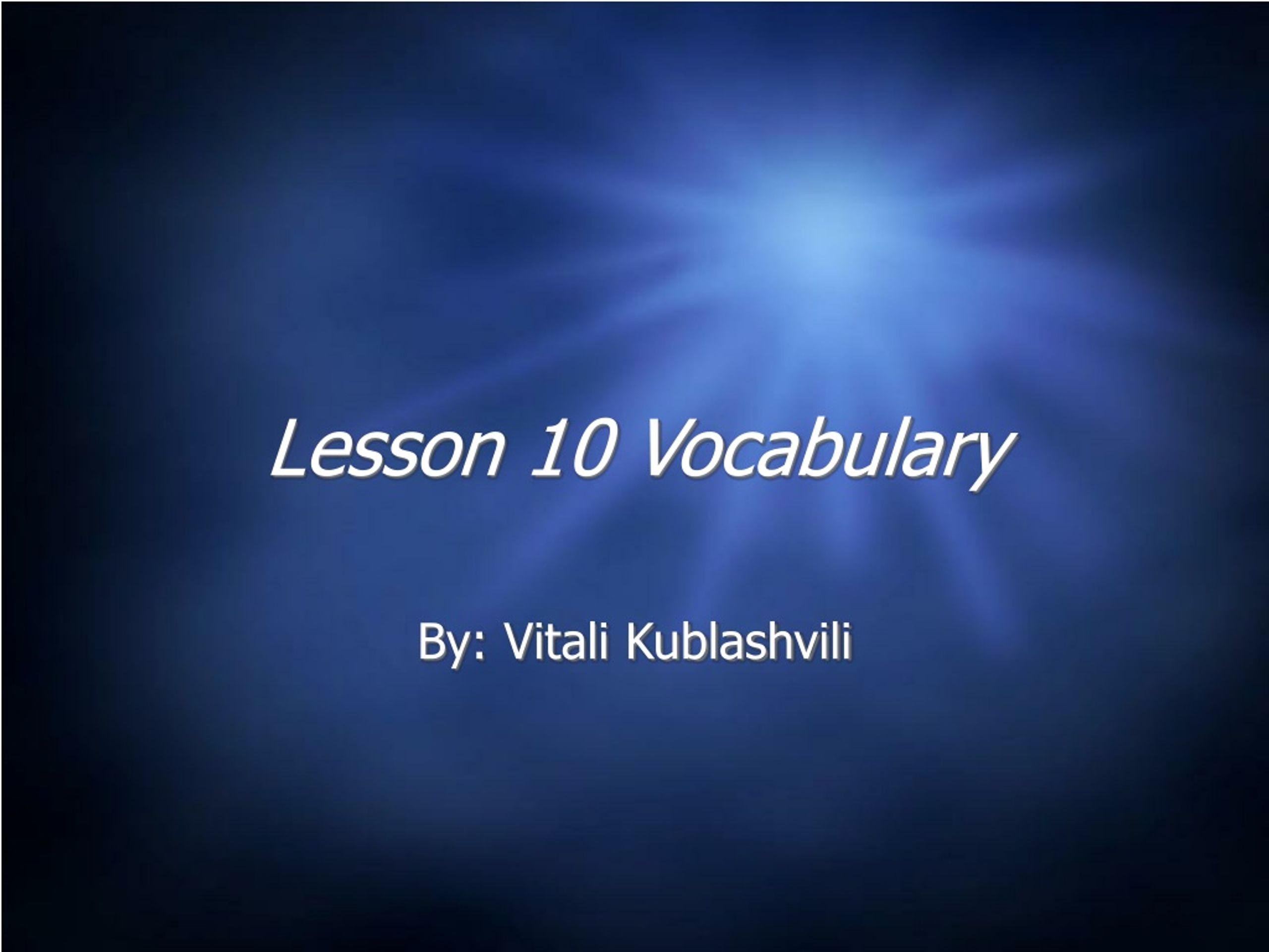 Lesson 10 Vocabulary Set B. - ppt download