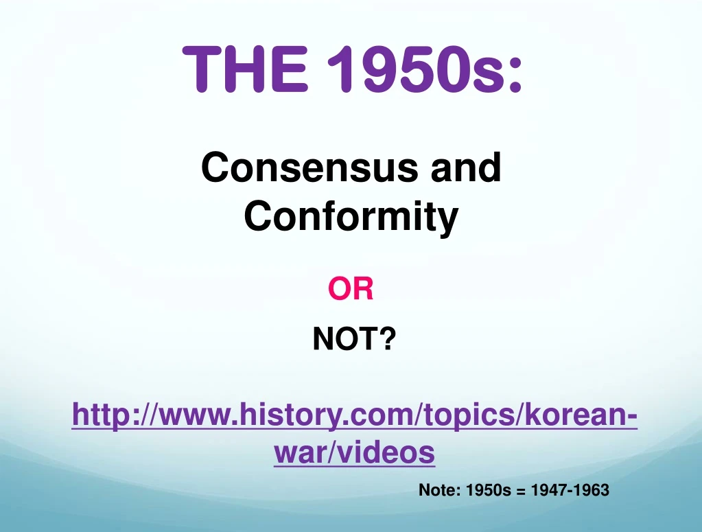 Ppt The 1950s Powerpoint Presentation Free Download Id9195706 4774