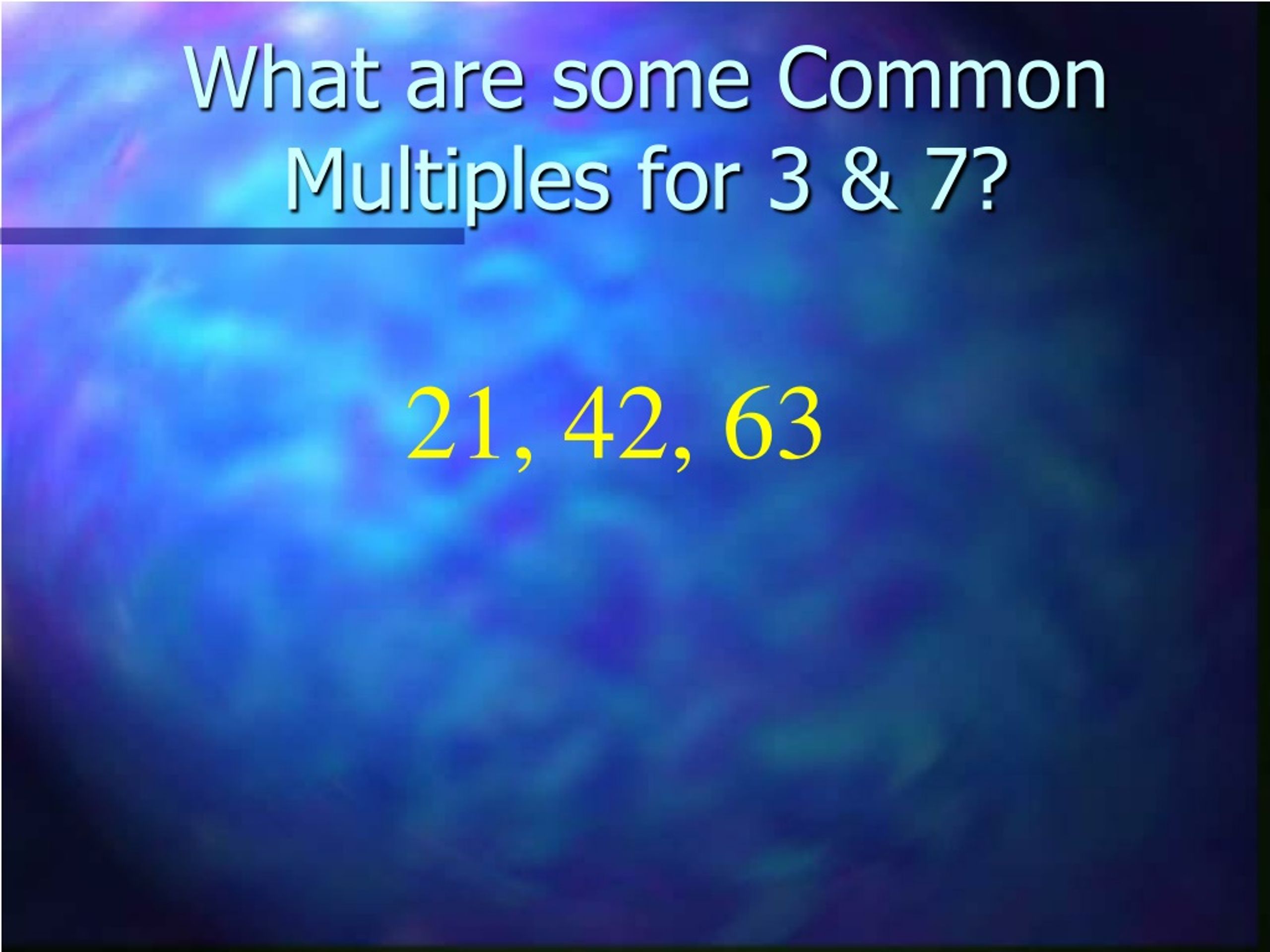 PPT - Fraction IX Least Common Multiple Least Common Denominator