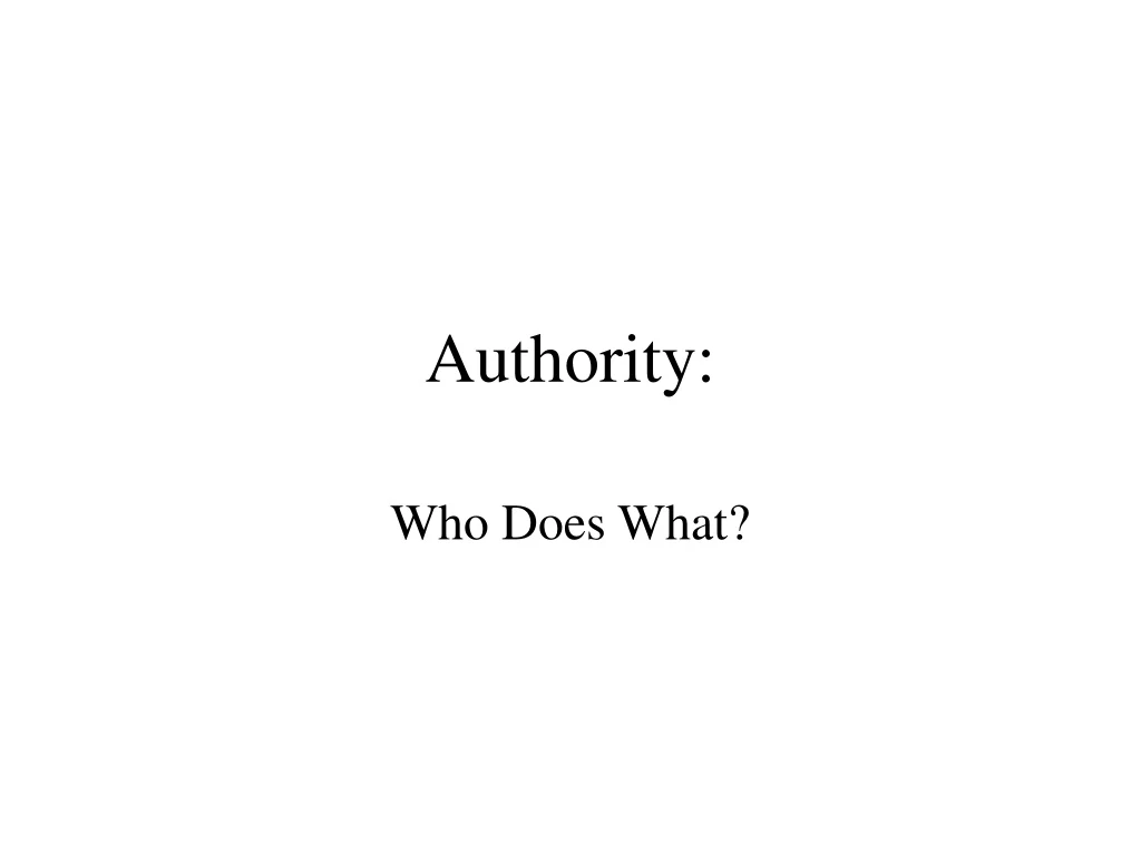 authority n.