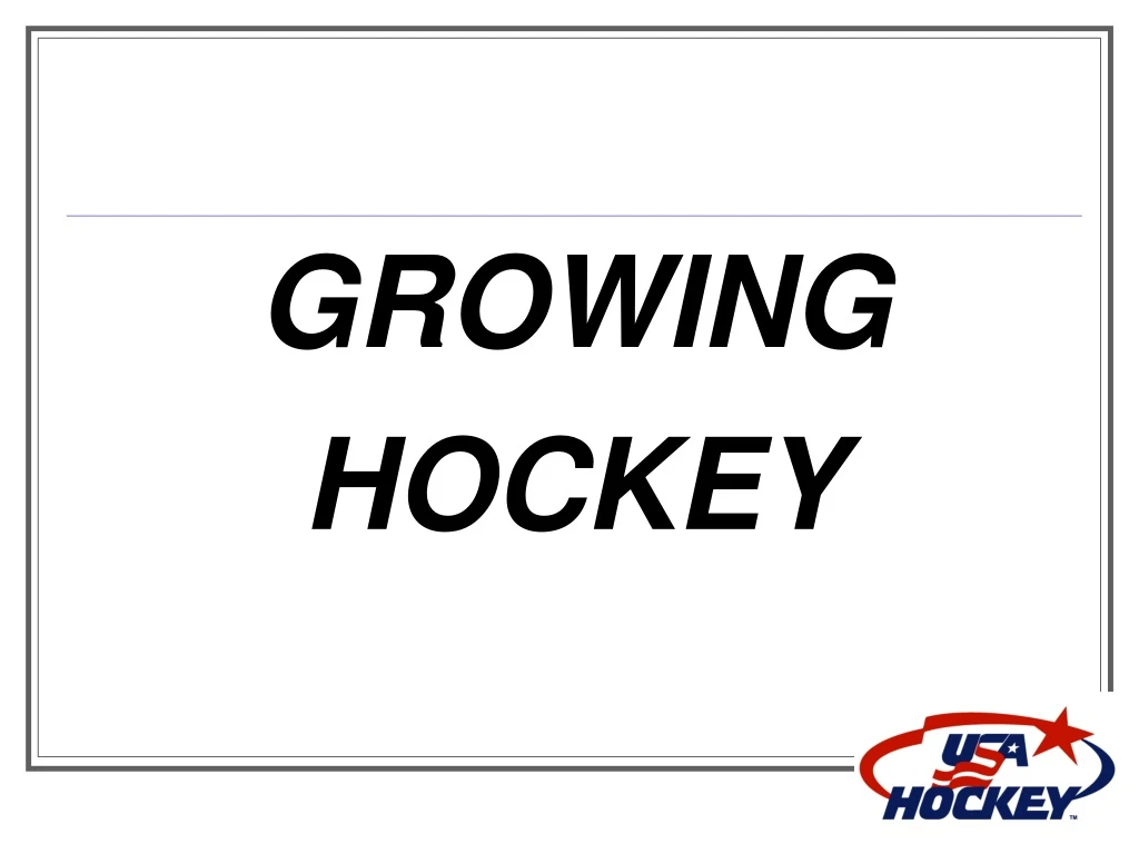 PPT GROWING HOCKEY PowerPoint Presentation, free download ID9197446
