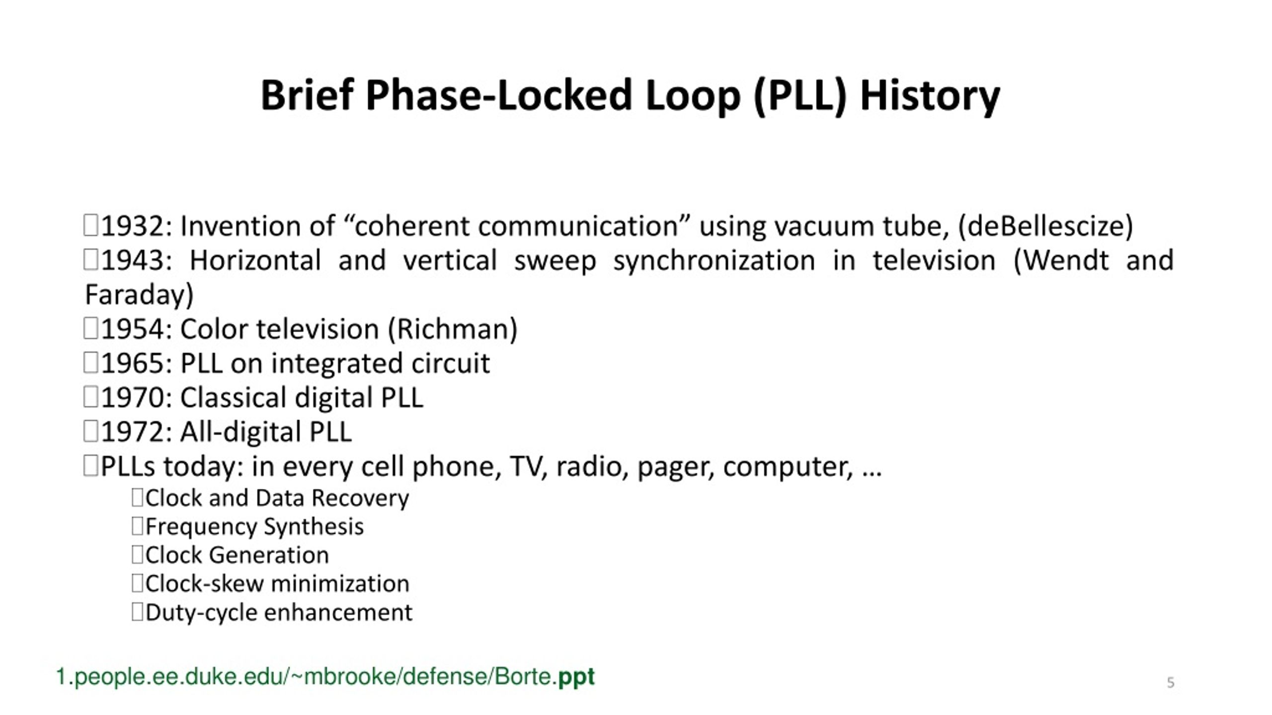 PPT - Phase-Locked Loop (PLL) PowerPoint Presentation, Free Download ...