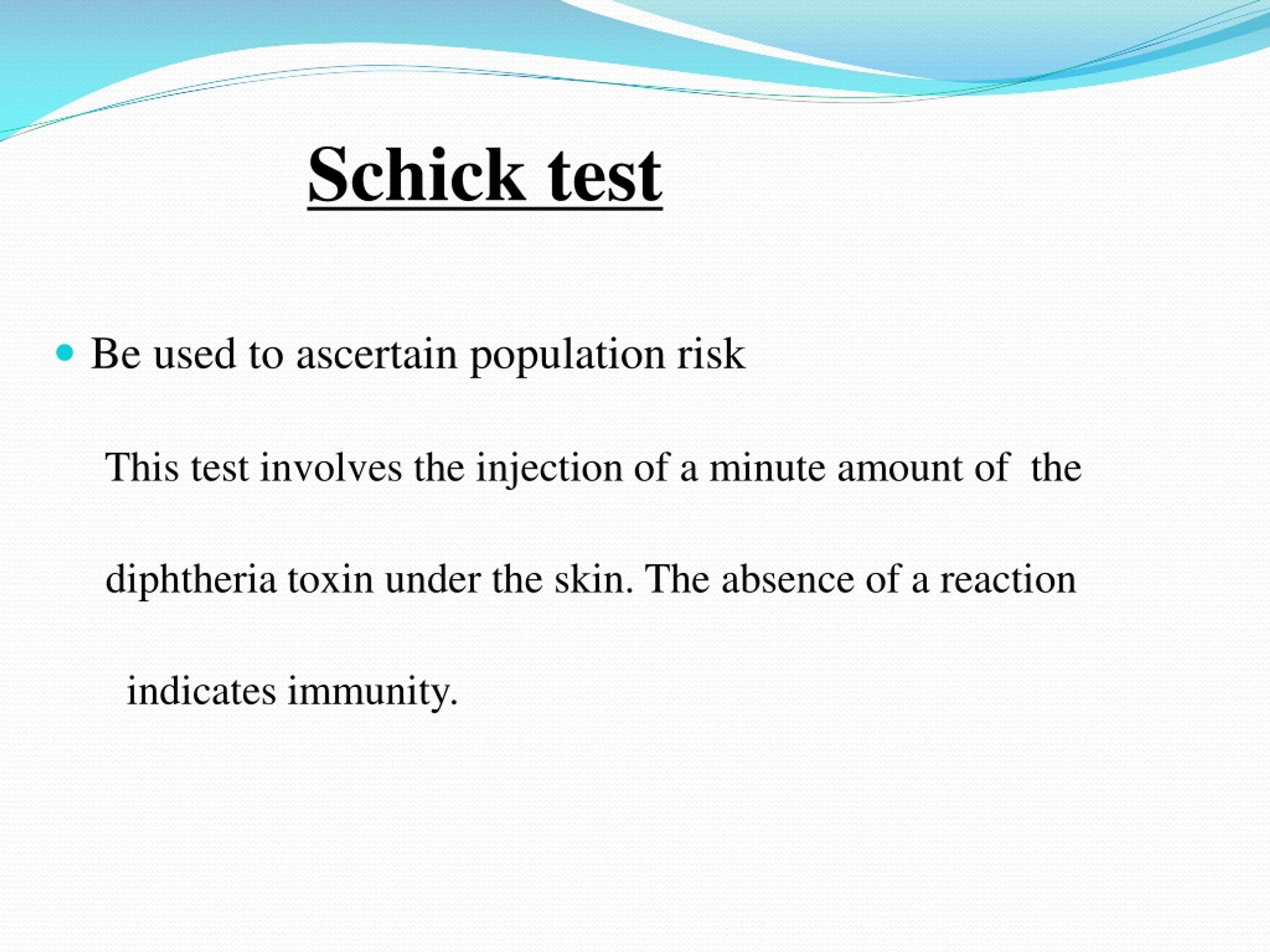 schick test