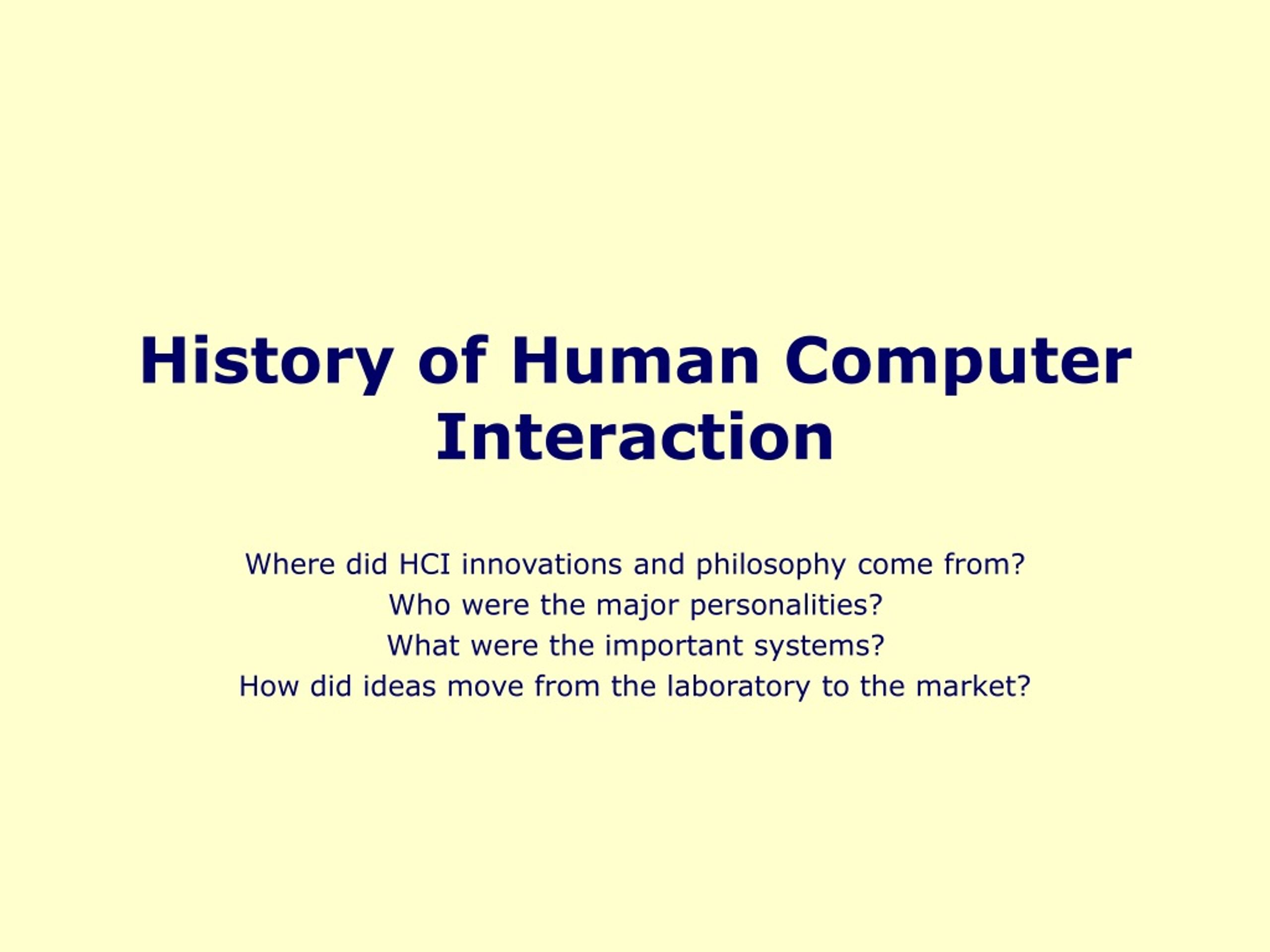 Human computer interaction презентация