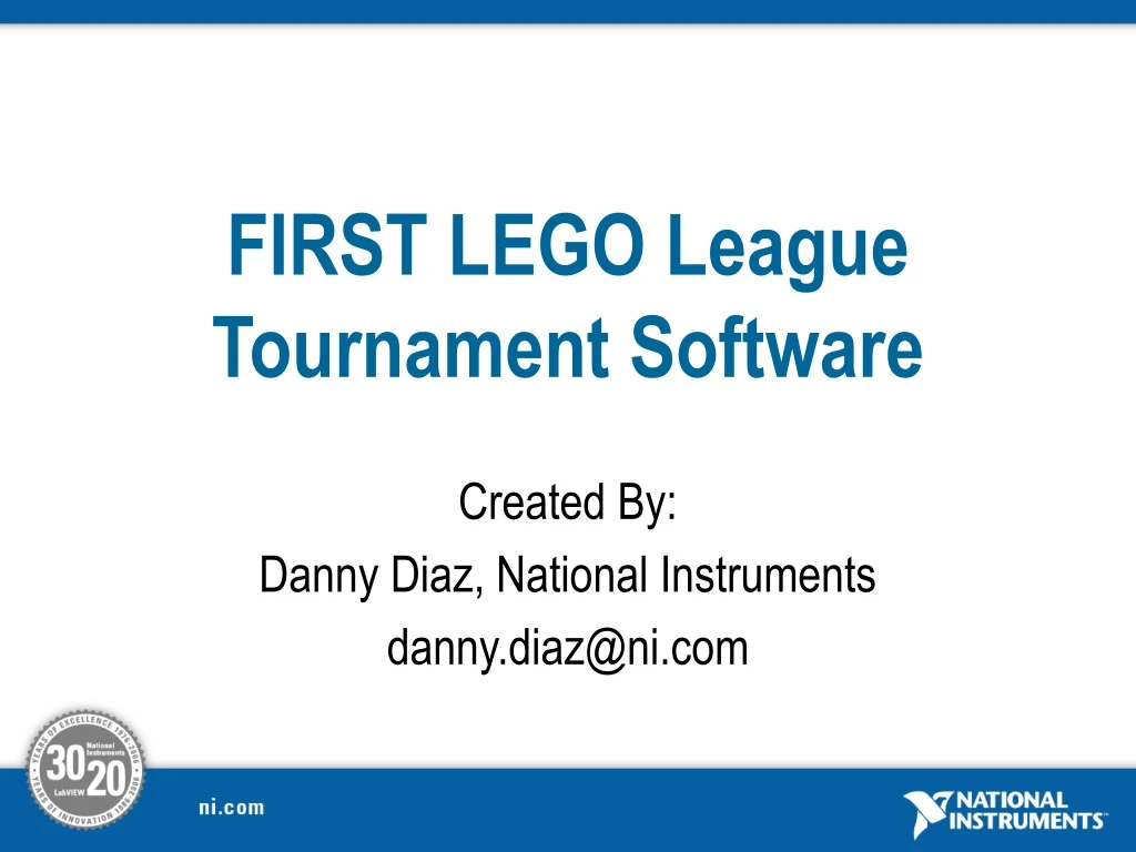 first lego league tournament software n.