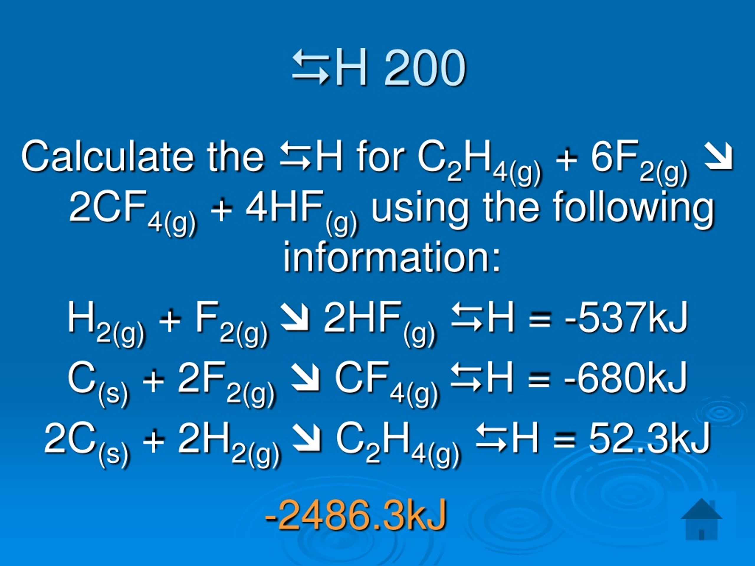 PPT AP Chemistry Chapter 5 Jeopardy PowerPoint Presentation