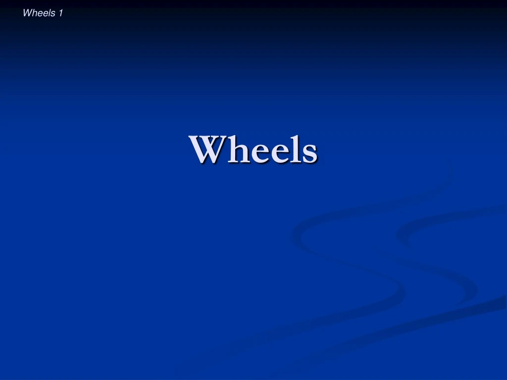 wheels n.