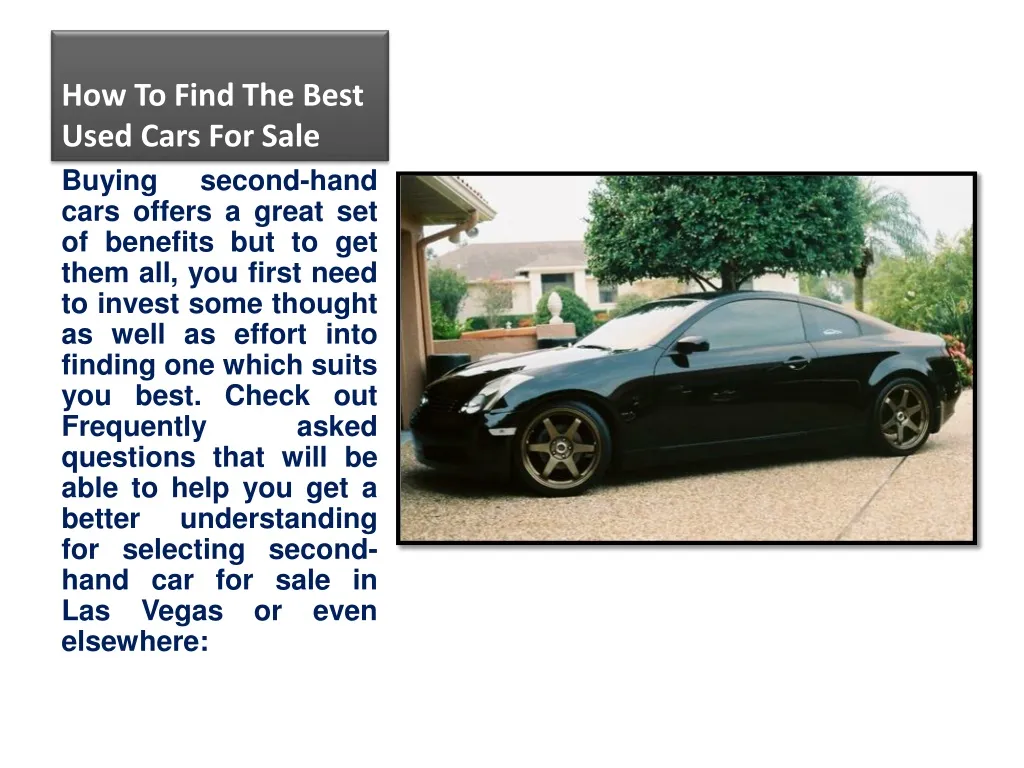 how to find the best used cars for sale n.