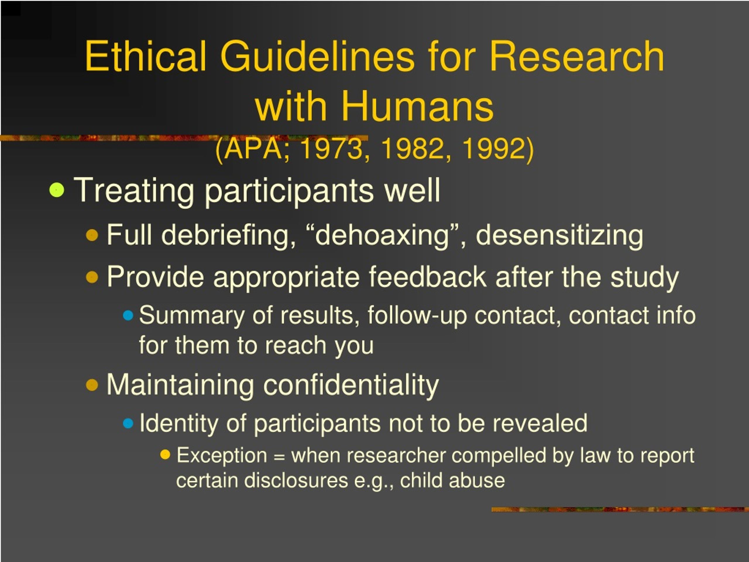 ethical guidelines for medical research involving human subjects