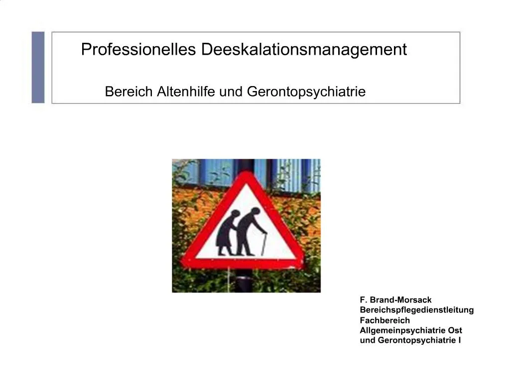 PPT - Professionelles Deeskalationsmanagement PowerPoint Presentation ...