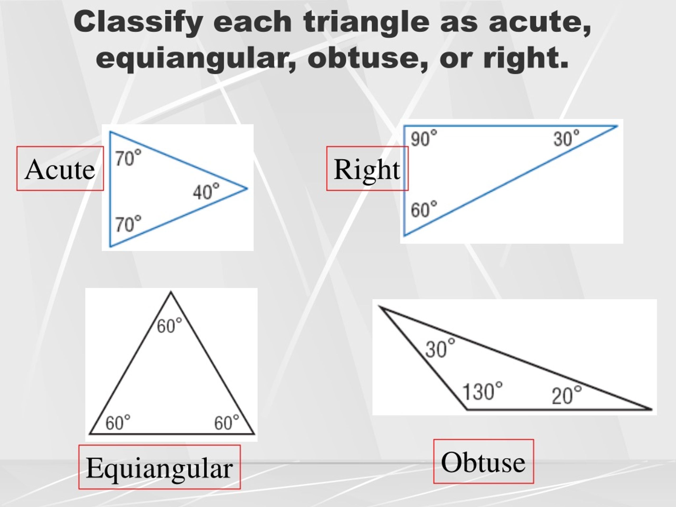 PPT Triangle Classification Angles And Sides Explained PowerPoint PPT Triangle Classification Angles And Sides Explained PowerPoint
