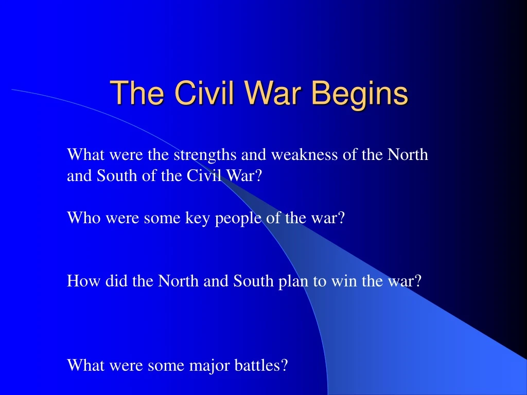 PPT - The Civil War Begins PowerPoint Presentation, free download - ID ...