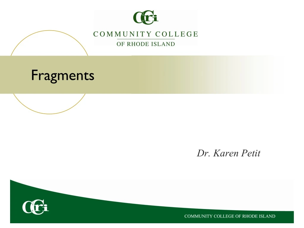 fragments n.